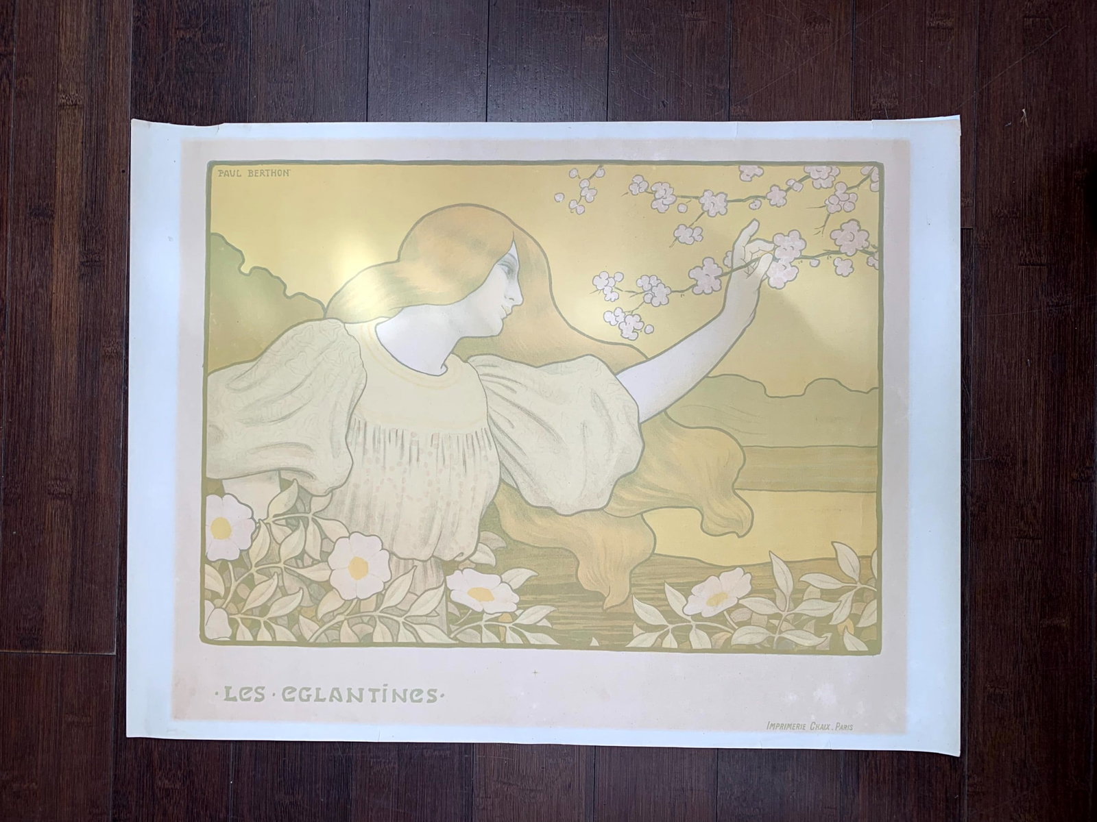 Les Eglantines - Art Paul Berthon (1900) 19.25x25.5 French Advertising Poster (1 of 5)