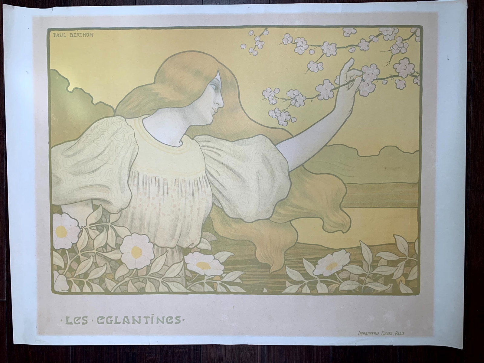 Les Eglantines - Art Paul Berthon (1900) 19.25x25.5 French Advertising Poster - 2