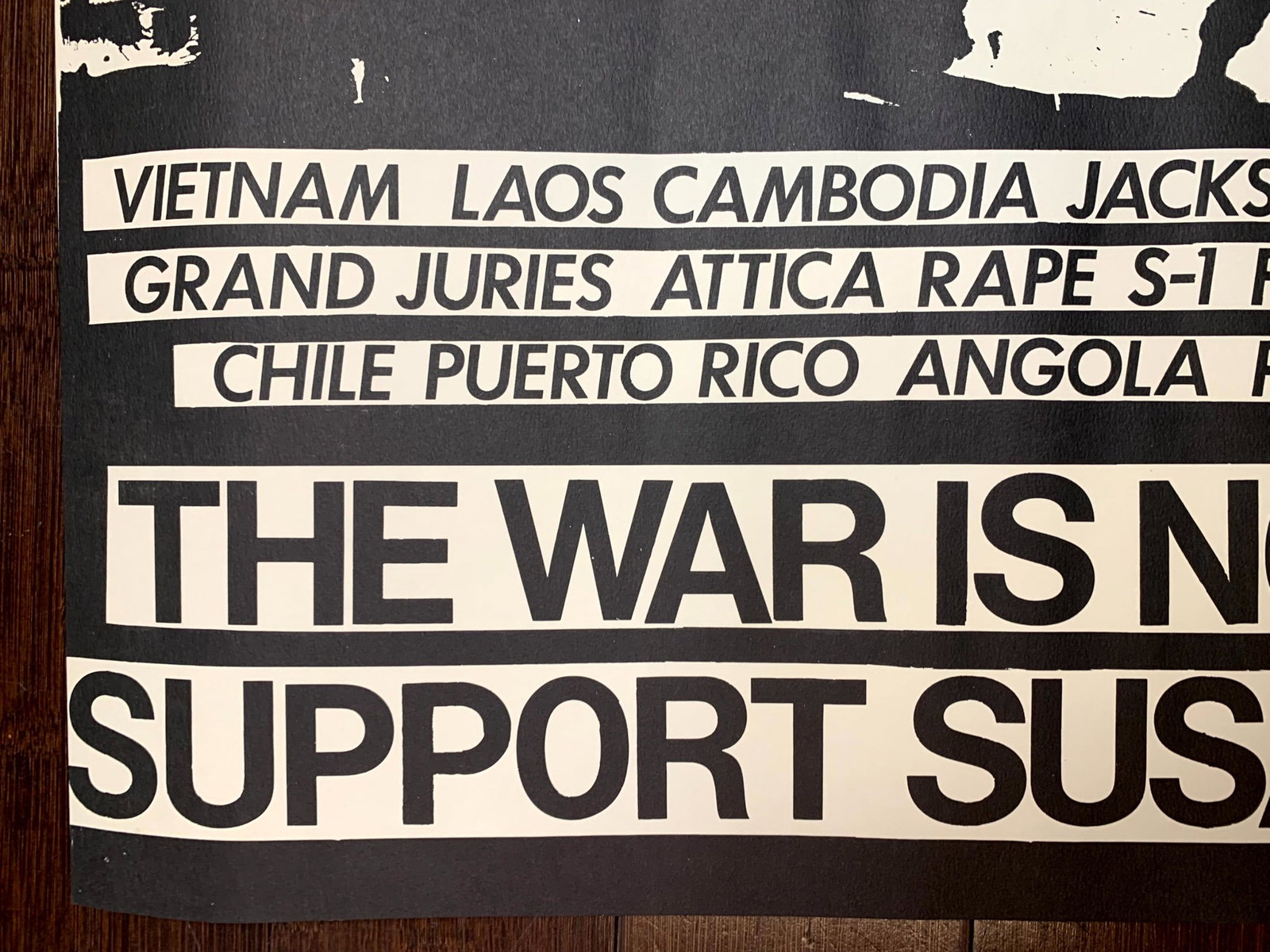 Support Susan Saxe (1975) 16x21 US Protest Poster - 2