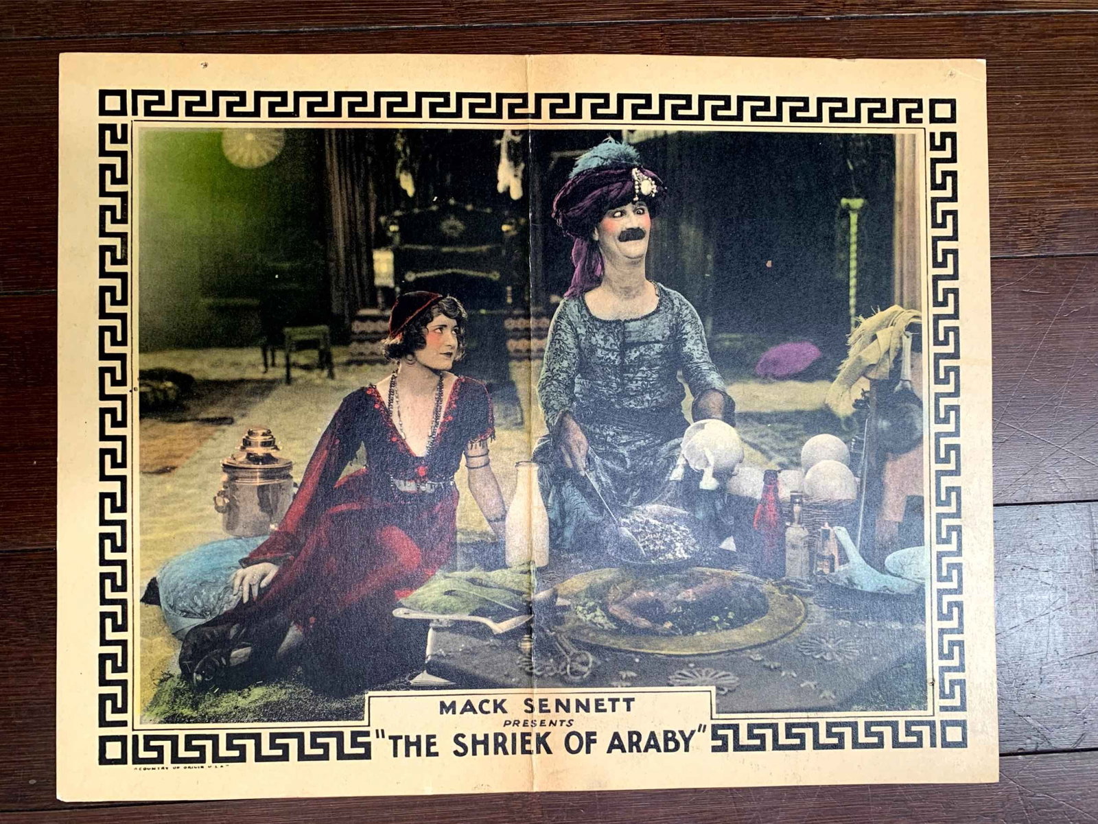 Shriek of Araby- Mack Sennet (1923) US Lobby Card Movie Poster: Title: Shriek of Araby- Mack Sennet (1923) US Lobby Card Movie Poster Description: Shriek of Araby- Mack Sennet (1923) US Lobby Card Movie Poster Please refer to the attached photos to determine the c