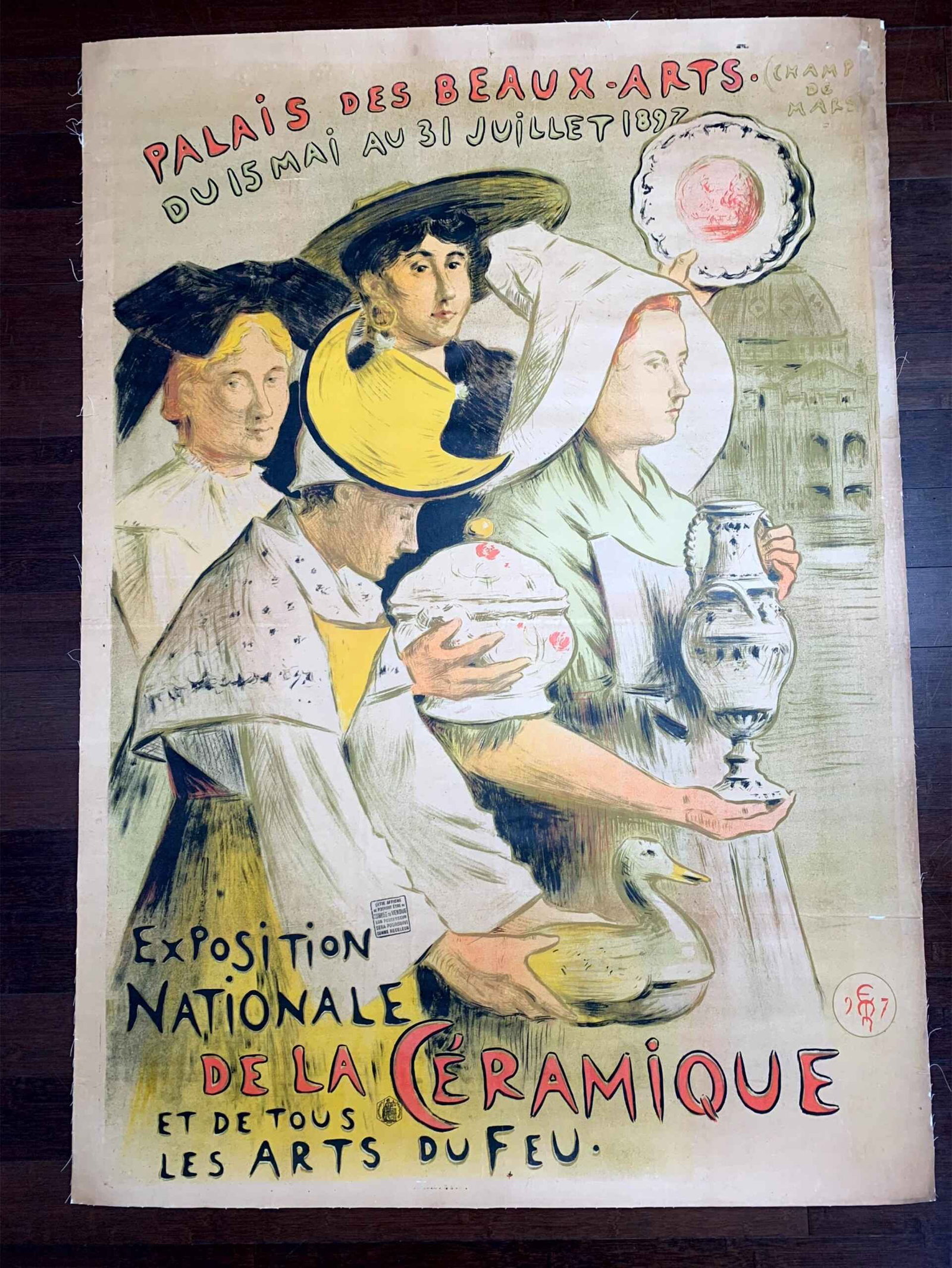 Palais de Beaux-Arts - Art Moreau-Nelaton (1897) 39x55 French Advertising Poster LB (1 of 7)