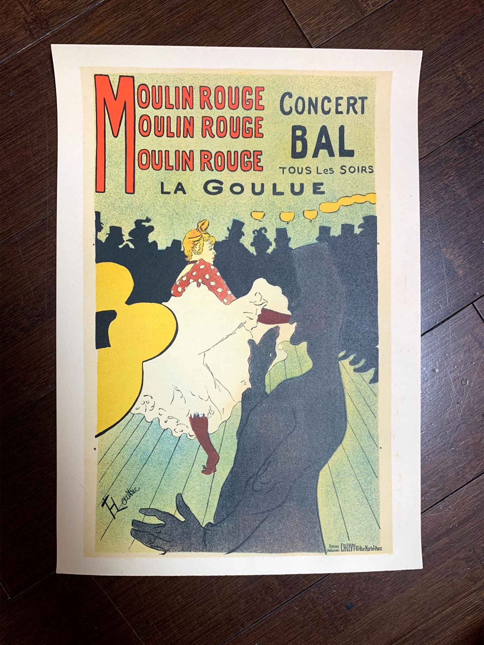 Moulin Rouge - Toulouse Lautrec (r.1935) 9.125 x13 French Poster (1 of 5)