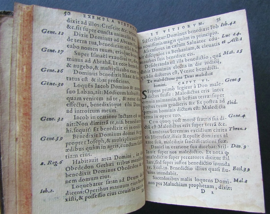1574 BIBLE OF THE POOR Nicolas de Hanappes antique Virtutum vitiorum que exempla - 4