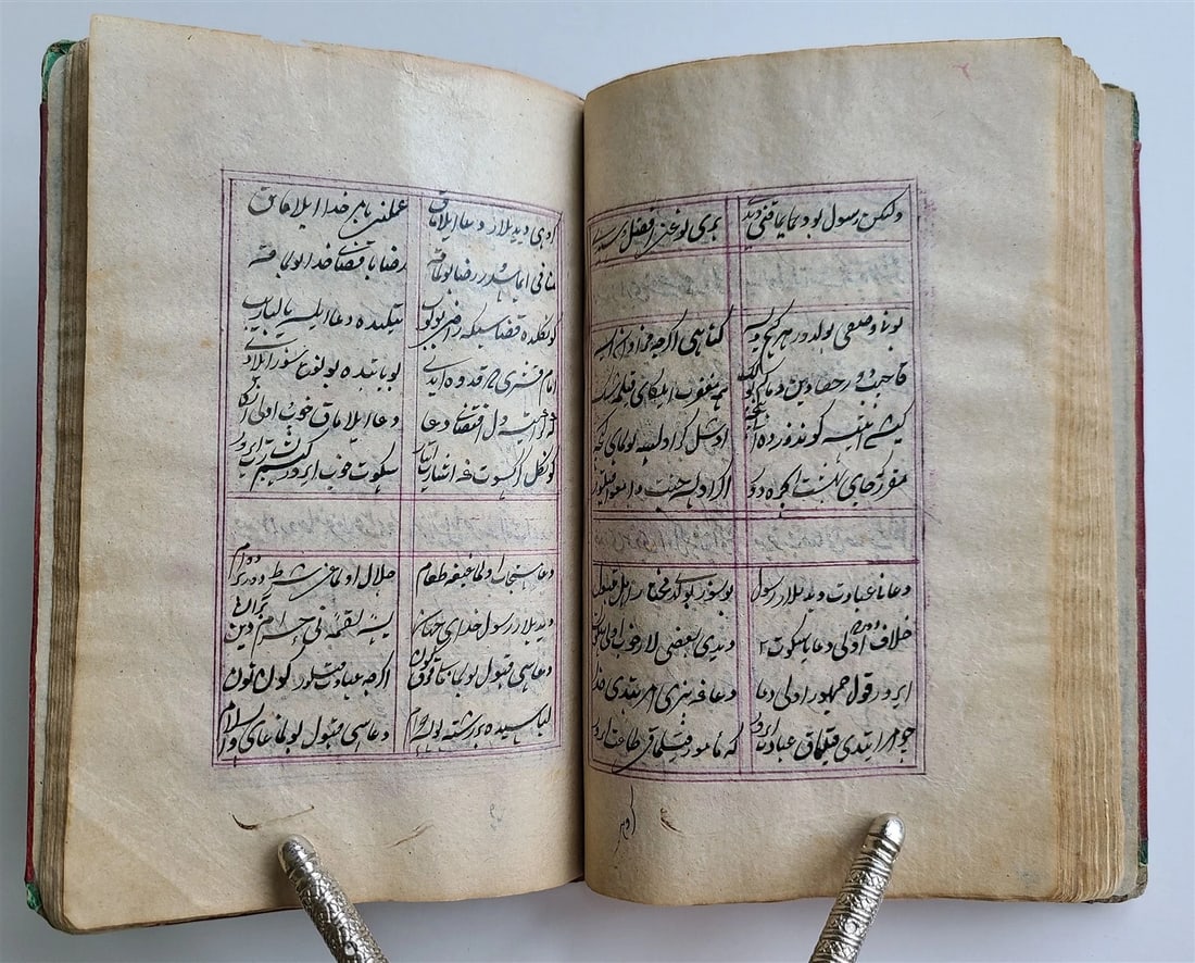 19th CENTURY FARSI PHILOSOPHY & CHAGATAI POETRY MANUSCRIPT ISLAMIC antique - 7