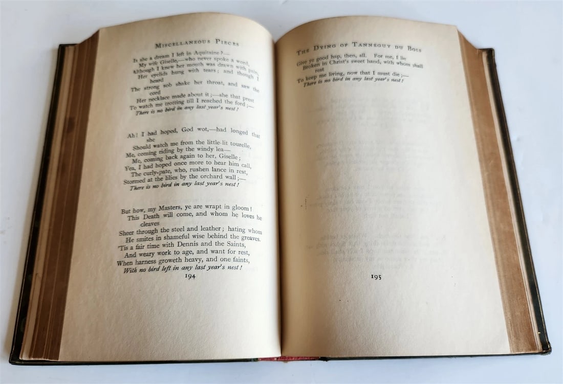 1902 SIGNED BINDING COLLECTED POEMS by Austin Dobson ANTIQUE - 10