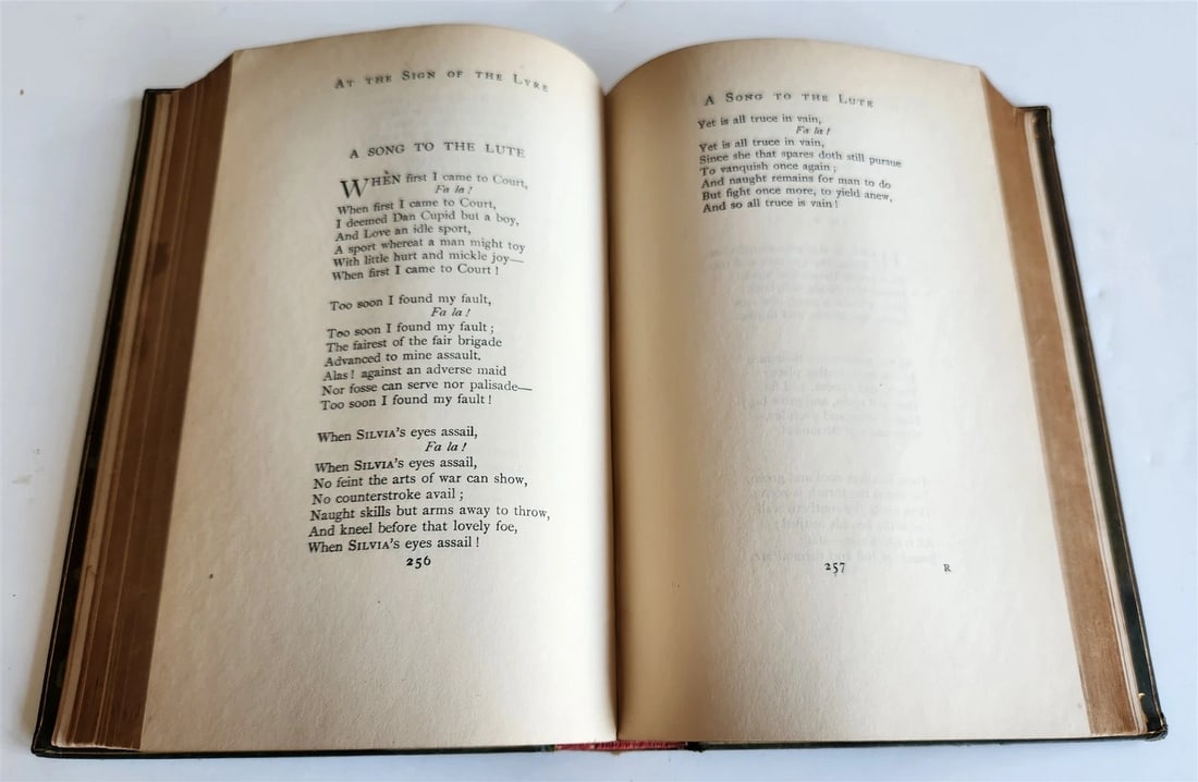1902 SIGNED BINDING COLLECTED POEMS by Austin Dobson ANTIQUE - 9