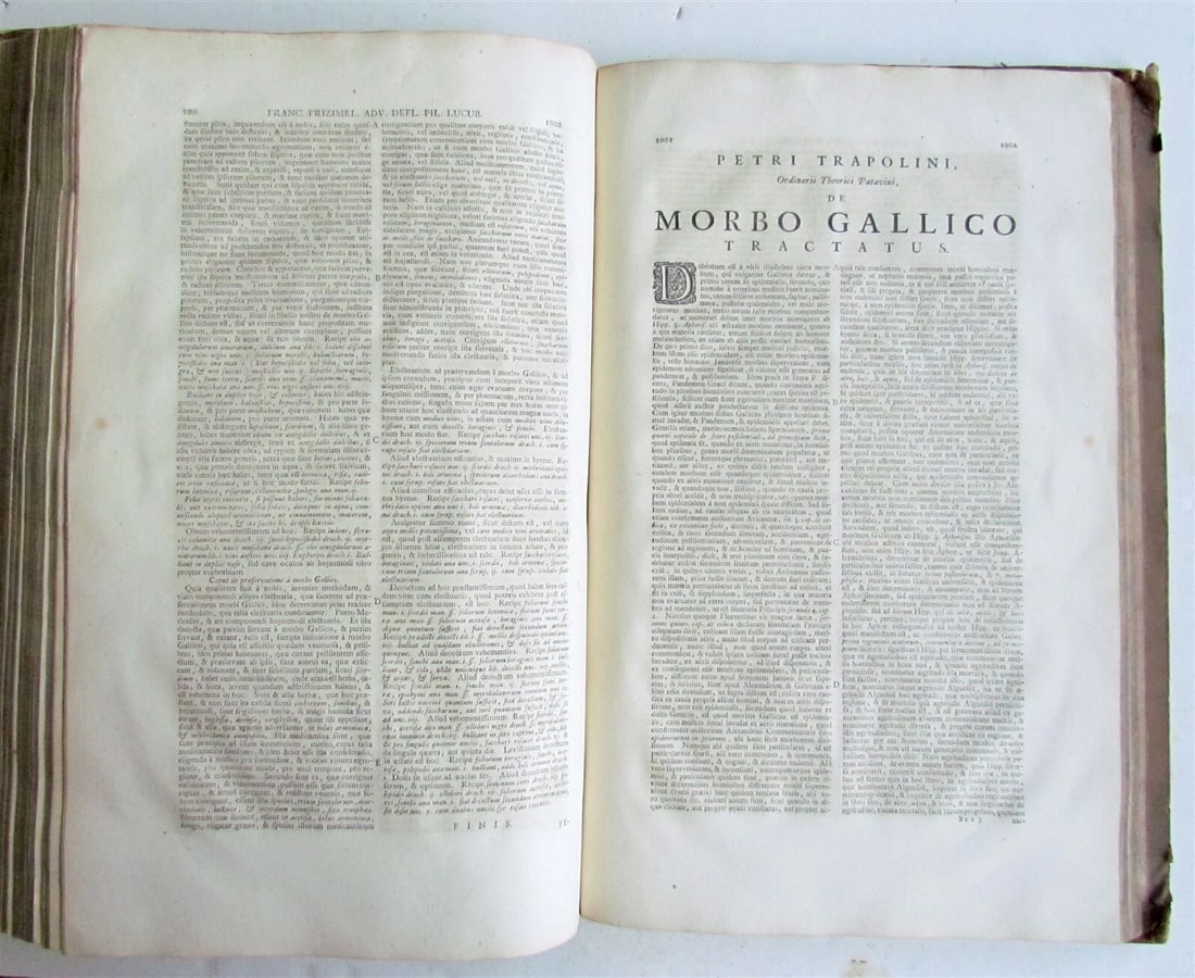 1728 APHRODISIACUS sive de lue VENEREA Aloysio Luisino FOLIO 2 v. in one antique - 10