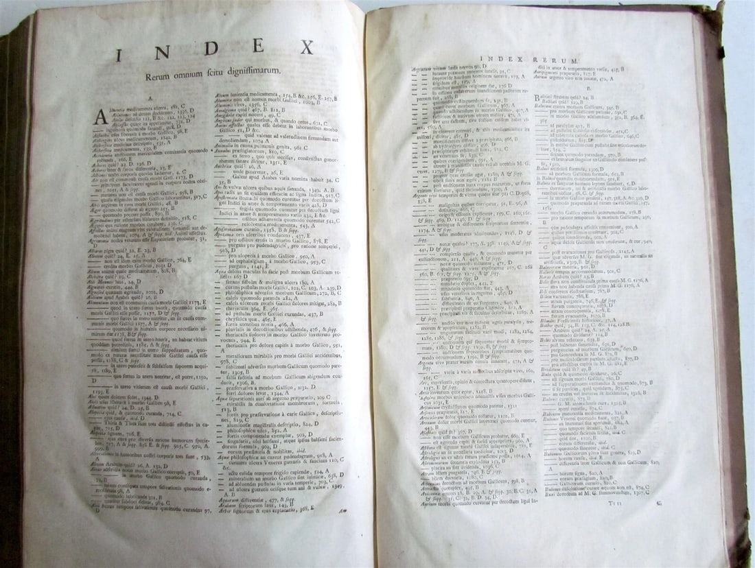 1728 APHRODISIACUS sive de lue VENEREA Aloysio Luisino FOLIO 2 v. in one antique - 12