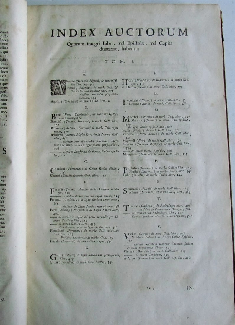 1728 APHRODISIACUS sive de lue VENEREA Aloysio Luisino FOLIO 2 v. in one antique - 5