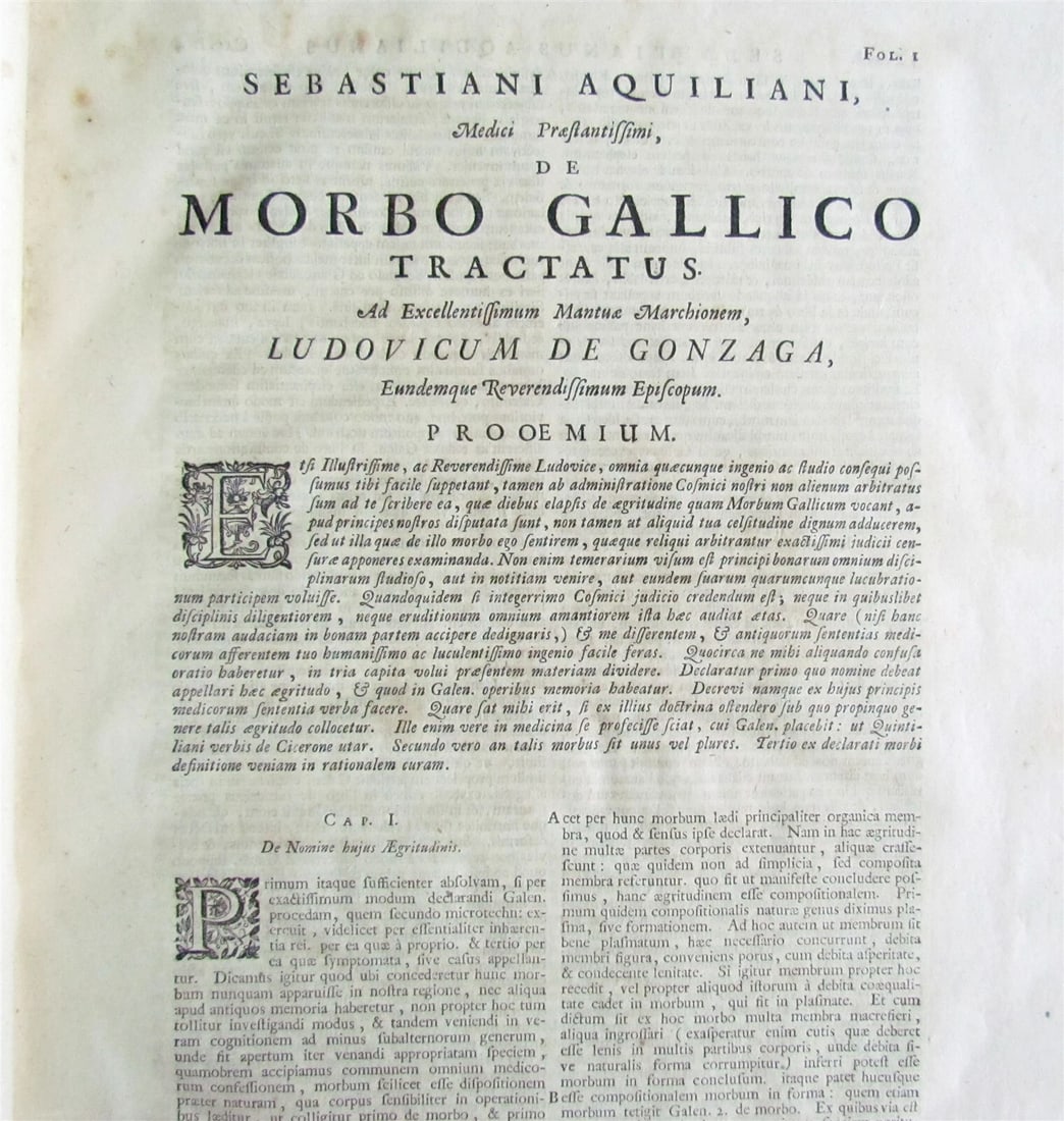 1728 APHRODISIACUS sive de lue VENEREA Aloysio Luisino FOLIO 2 v. in one antique - 6