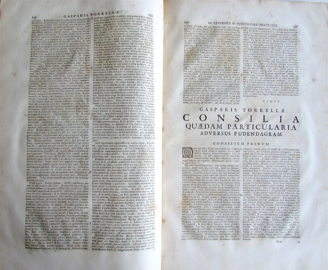 1728 APHRODISIACUS sive de lue VENEREA Aloysio Luisino FOLIO 2 v. in one antique - 7