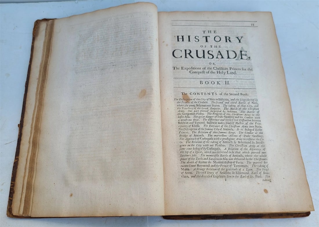 1685 HISTORY OF THE CRUSADE by Louis Maimbourg antique 1st ENGLISH EDITION - 7
