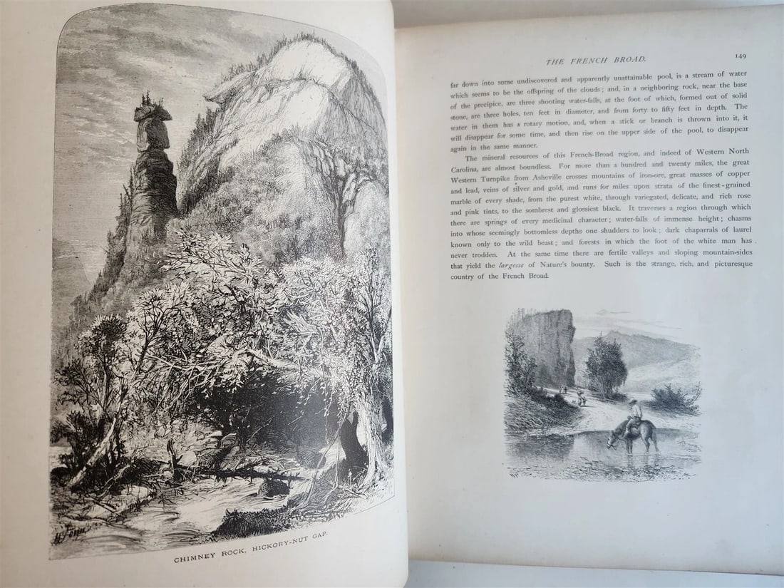 1874 PICTURESQUE AMERICA by WILLIAM BRYANT 2 FOLIO VOLUMES ILLUSTRATED antique - 10
