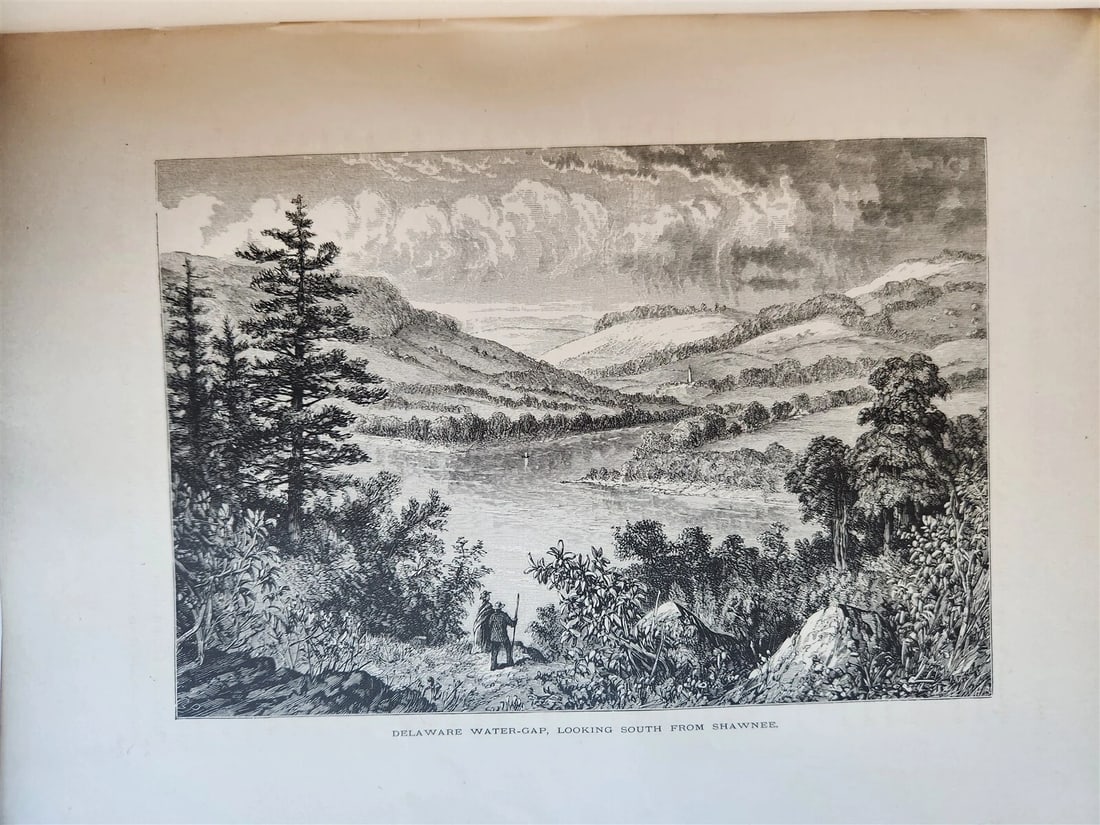 1874 PICTURESQUE AMERICA by WILLIAM BRYANT 2 FOLIO VOLUMES ILLUSTRATED antique - 12