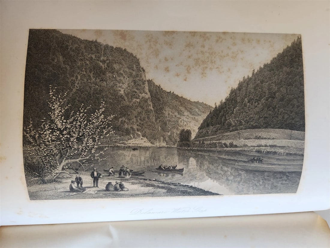 1874 PICTURESQUE AMERICA by WILLIAM BRYANT 2 FOLIO VOLUMES ILLUSTRATED antique - 13