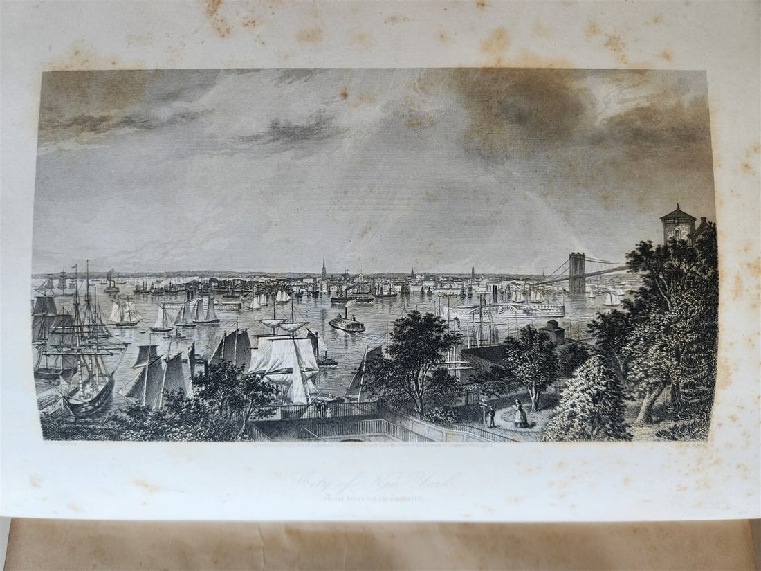 1874 PICTURESQUE AMERICA by WILLIAM BRYANT 2 FOLIO VOLUMES ILLUSTRATED antique - 18