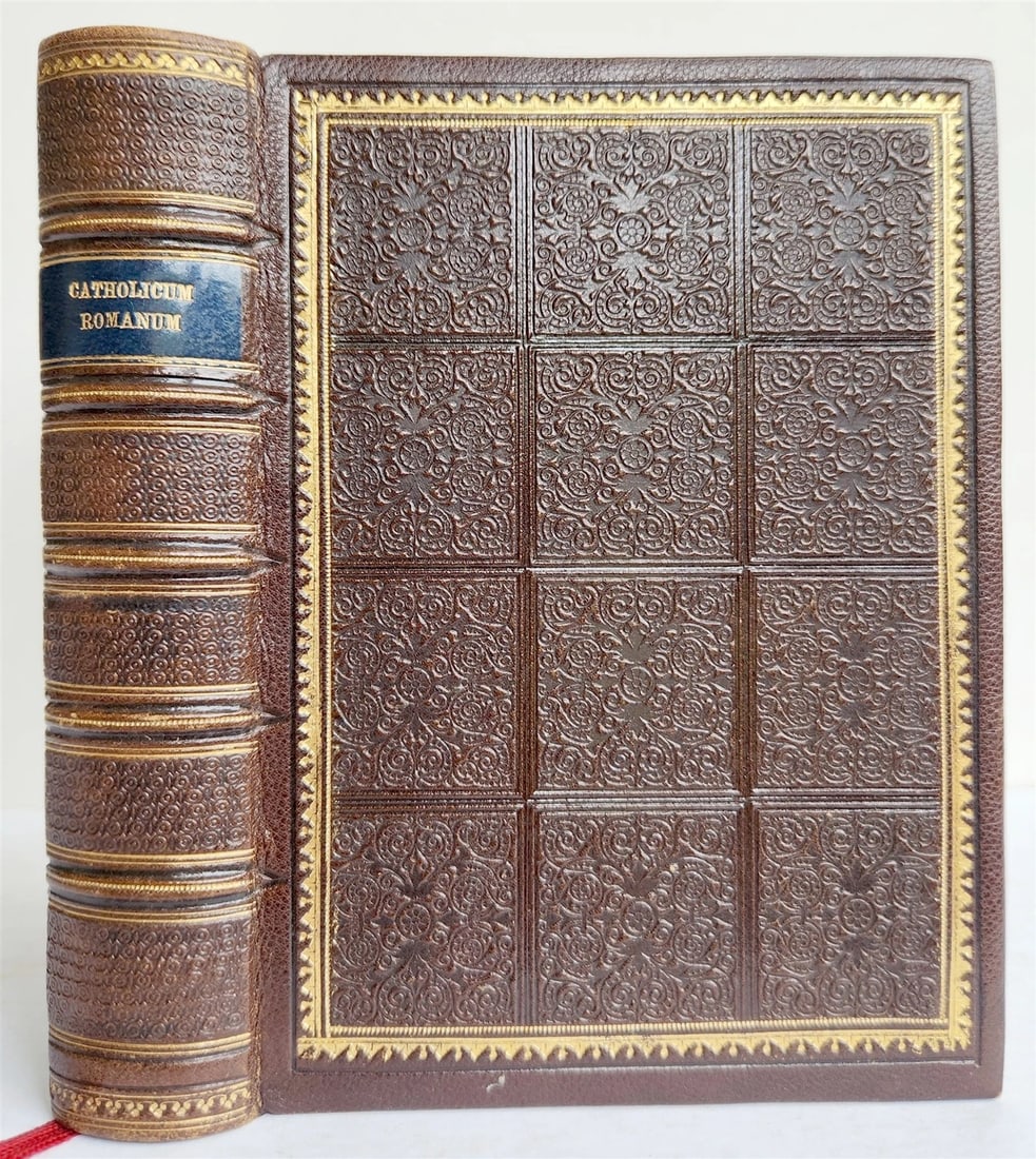 1882 Catholicum Romanum antique ILLUSTRATED PRAYER BOOK in GERMAN (1 of 20)