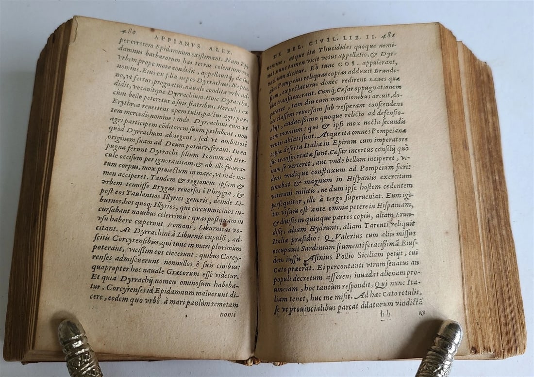 1588 APPIAN ROMAN HISTORY of FOREIGN WARS antique VELLUM in ITALIAN 16th CENTURY - 11