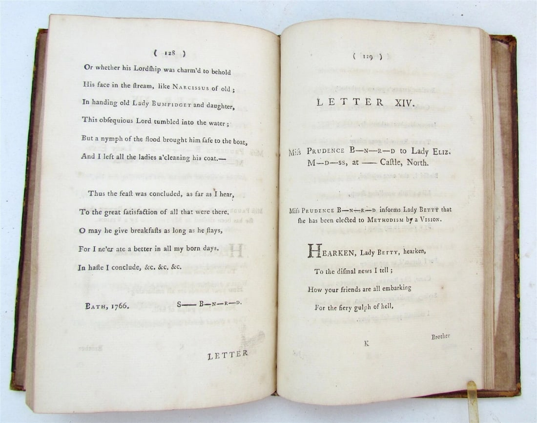 1773 THE NEW BATH GUIDE antique POETRY in ENGLISH by Christopher Anstey - 4
