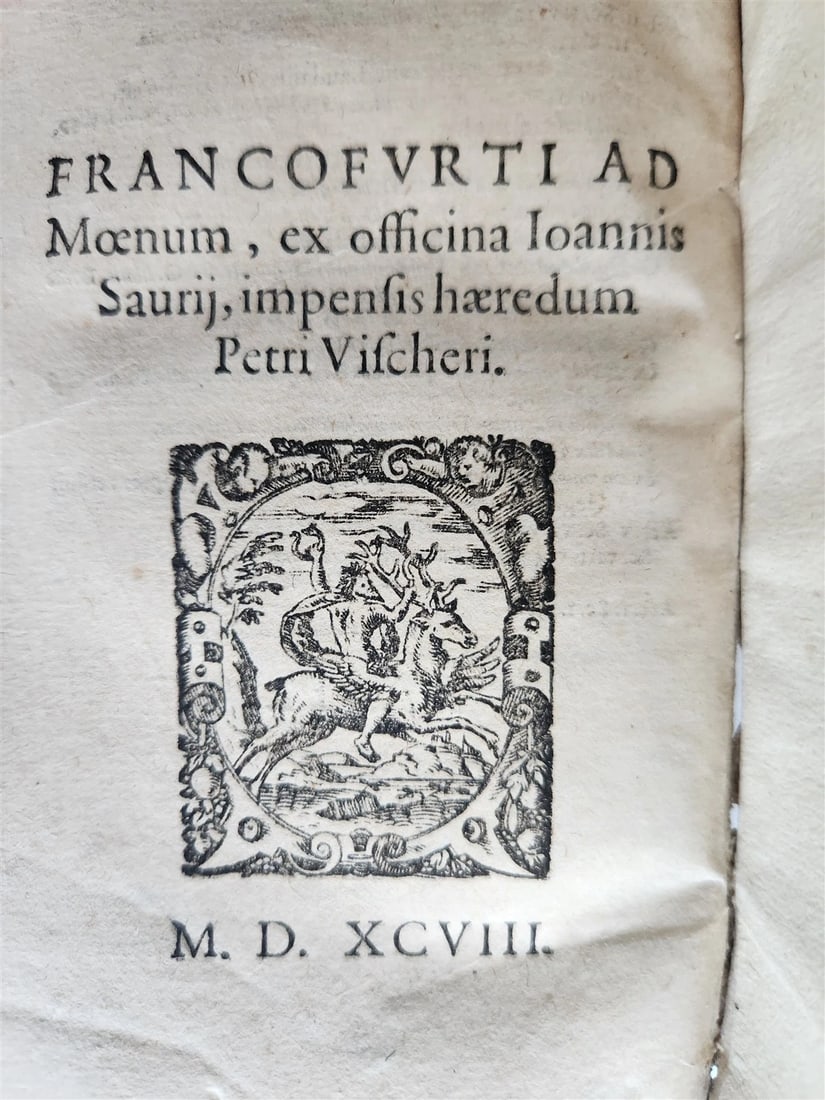 1598 COMEDIES of TERENCE ILLUSTRATED by AMMAN antique VELLUM MANUSCRIPT BINDING - 10