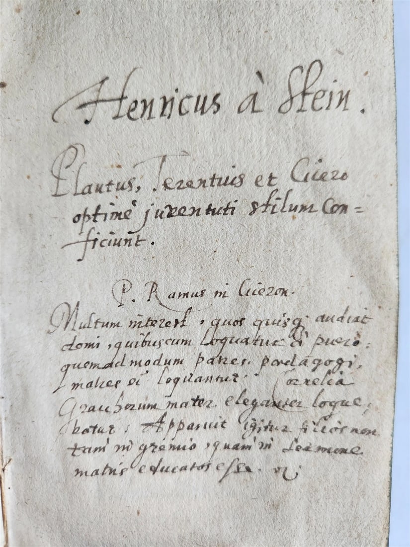 1598 COMEDIES of TERENCE ILLUSTRATED by AMMAN antique VELLUM MANUSCRIPT BINDING - 15