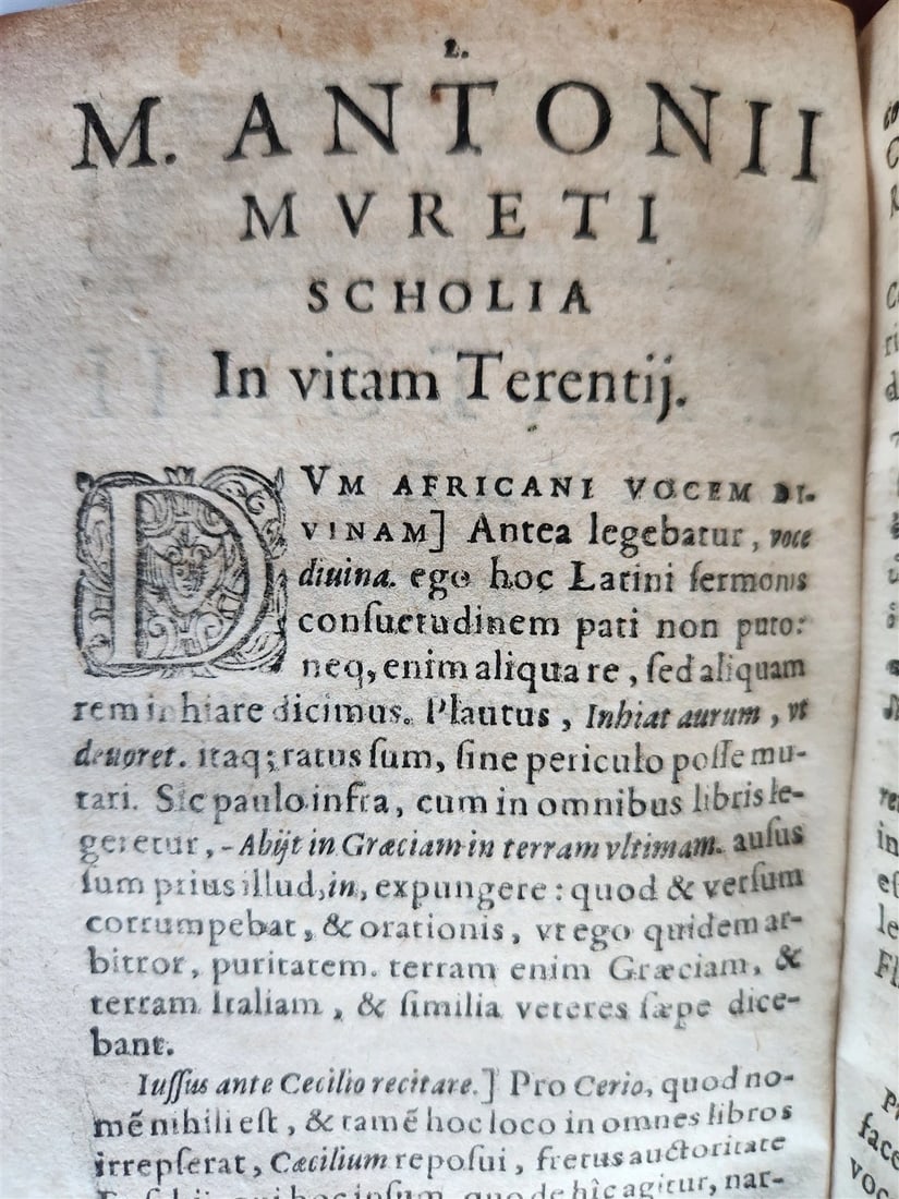 1598 COMEDIES of TERENCE ILLUSTRATED by AMMAN antique VELLUM MANUSCRIPT BINDING - 18