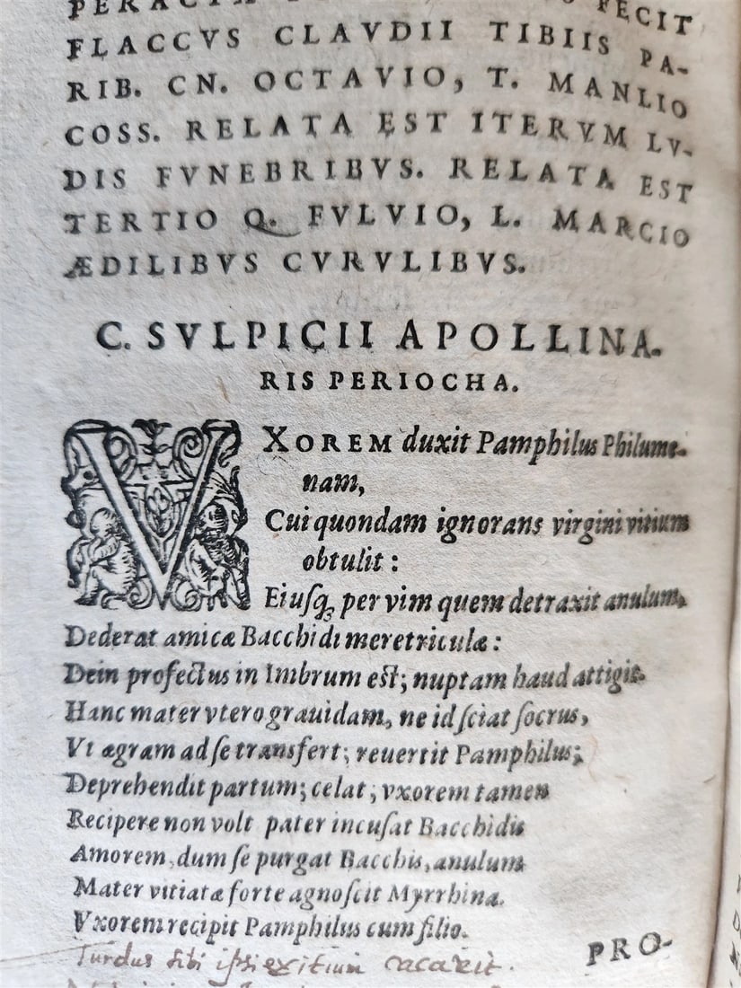1598 COMEDIES of TERENCE ILLUSTRATED by AMMAN antique VELLUM MANUSCRIPT BINDING - 19