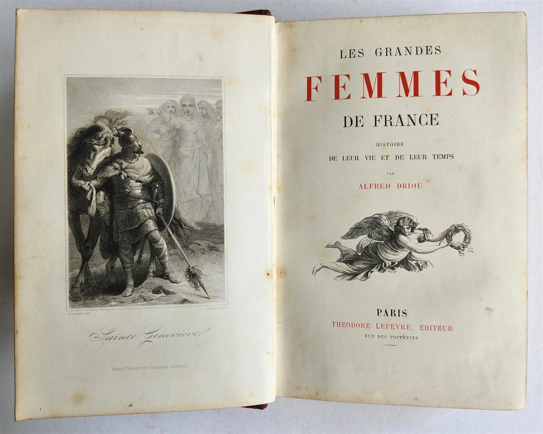 1880s GREAT WOMEN of FRANCE antique ILLUSTRATED Les grandes femmes de France (1 of 16)