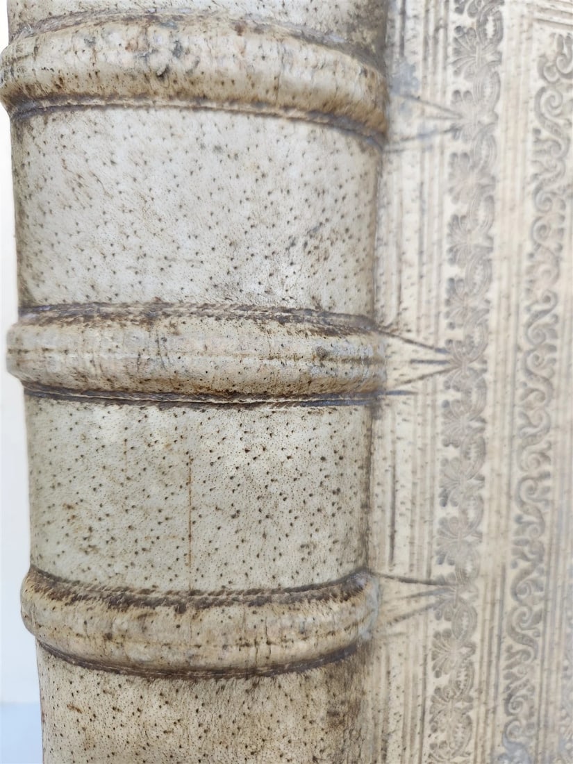 1619 BIBLE in GREEK antique BLIND TOOLED PIGSKIN BOUND FOLIO - 4