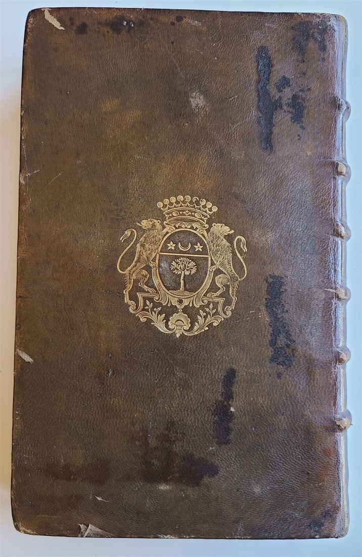 1568 NOTABLE JUDGMENTS OF SOVEREIGN COURTS OF FRANCE antique ARMORIAL BINDING - 2
