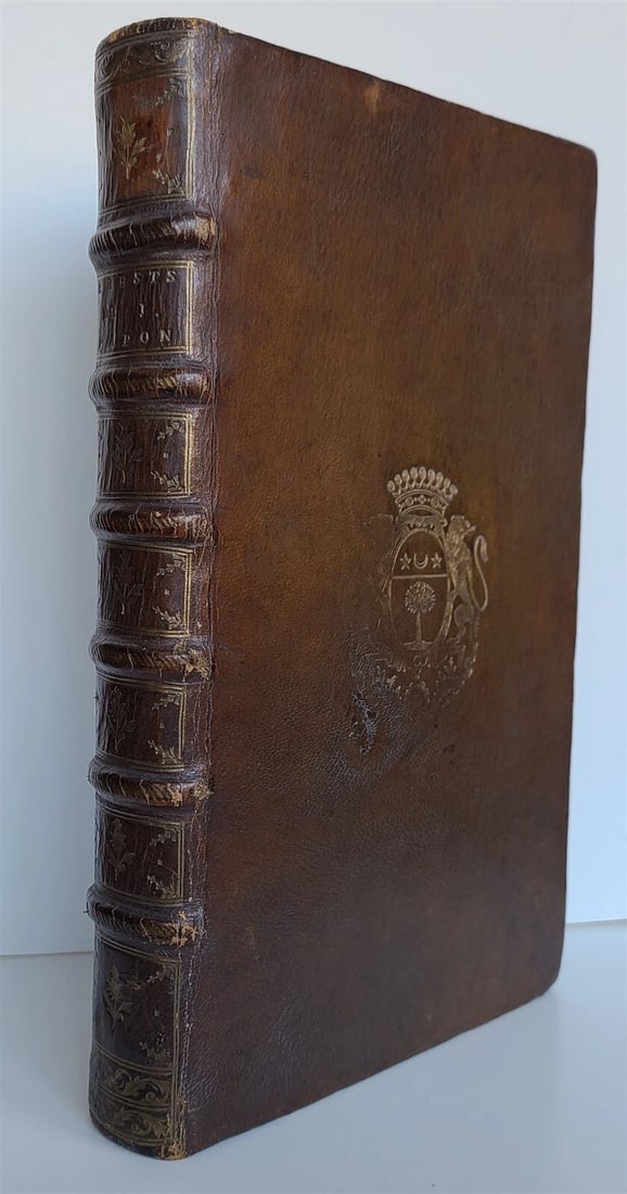 1568 NOTABLE JUDGMENTS OF SOVEREIGN COURTS OF FRANCE antique ARMORIAL BINDING - 5
