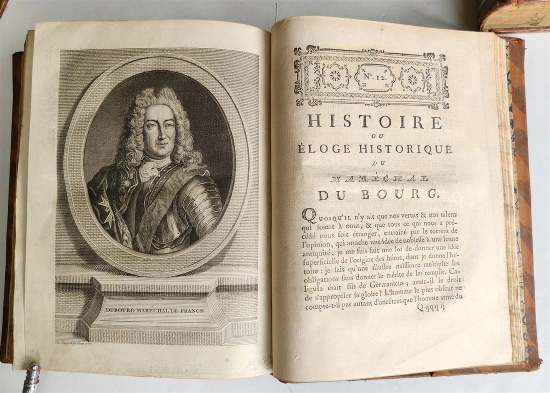 1777 ILLUSTRIOUS FRANCE or FRENCH PLUTARCH antique 3 volumes ILLUSTRATED - 14