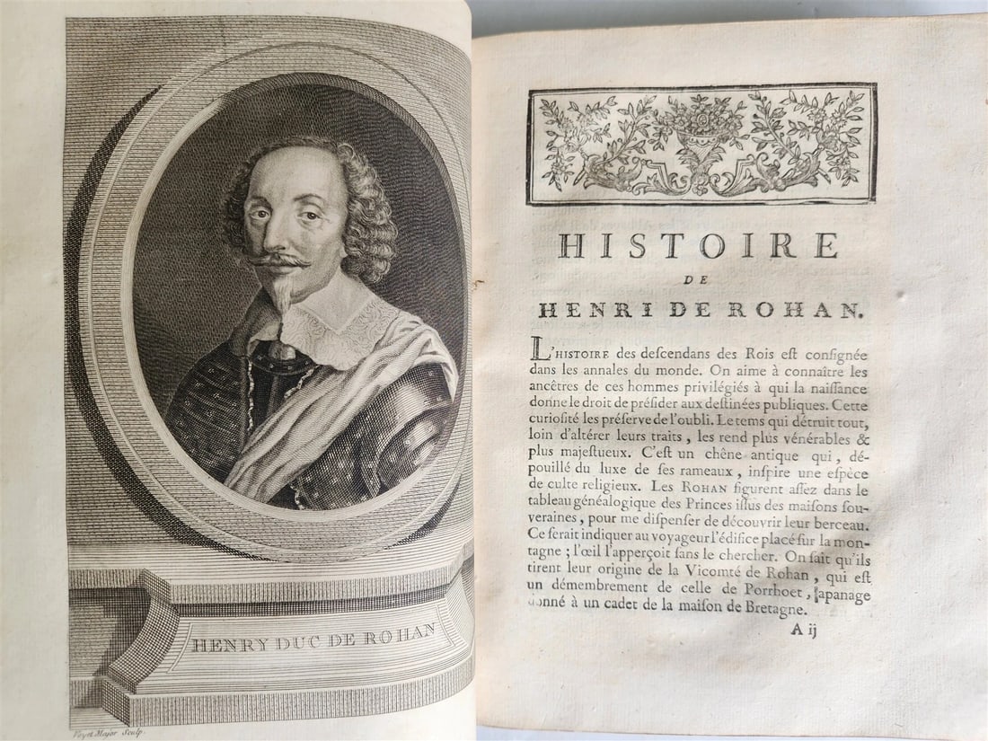 1777 ILLUSTRIOUS FRANCE or FRENCH PLUTARCH antique 3 volumes ILLUSTRATED - 18