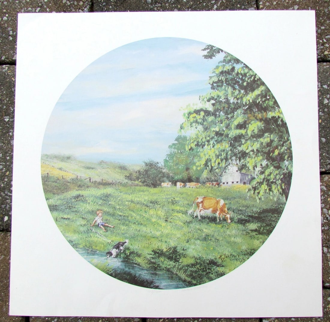 1987 vintage LIMITED EDITION SIGNED NUMBERED PRINT (1 of 2)