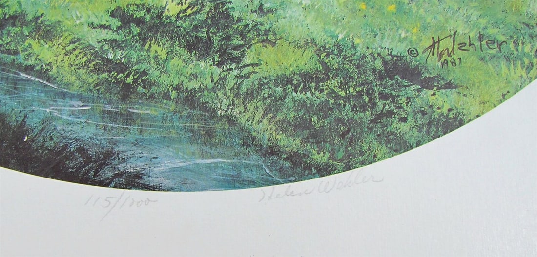 1987 vintage LIMITED EDITION SIGNED NUMBERED PRINT - 2