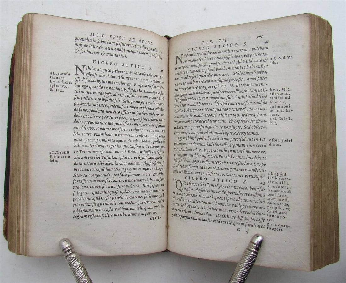 1581 CICERONIS AD ATTICUM 16th CENTURY CICERO - 9