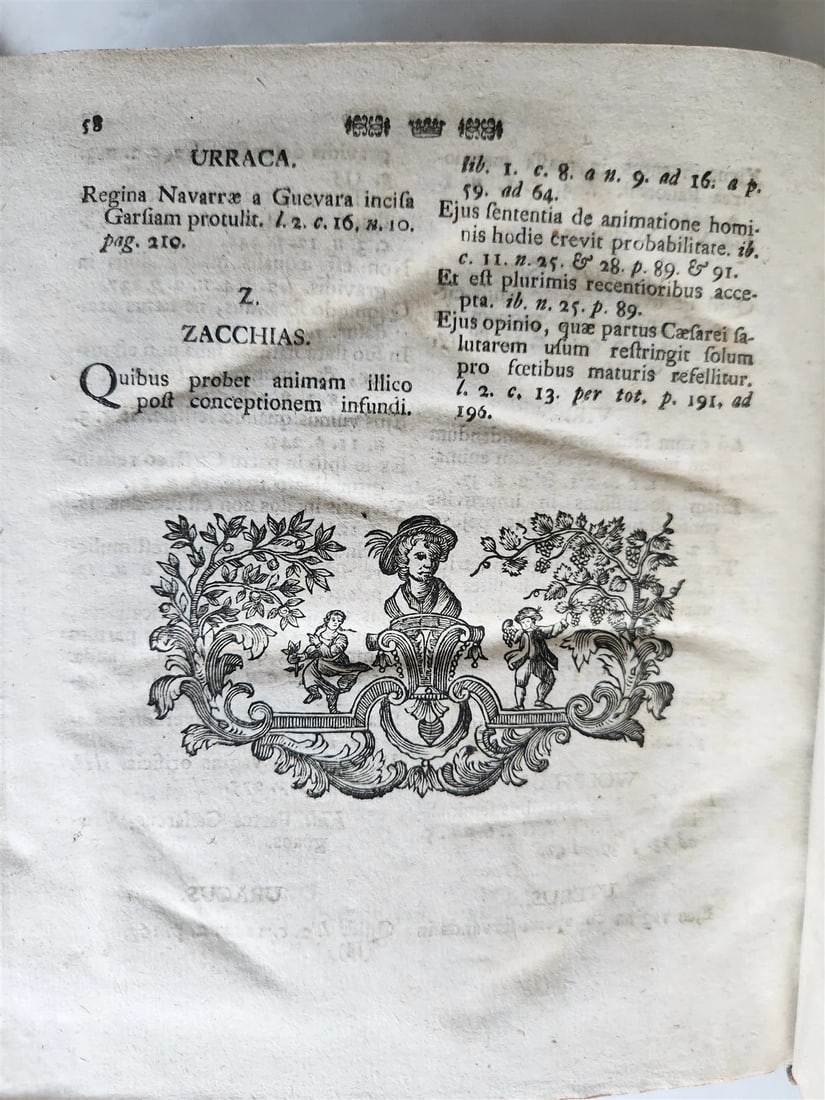 1764 EMBRYOLOGIA OBSTETRICS antique PIGSKIN BINDING w/ CLASPS - 14