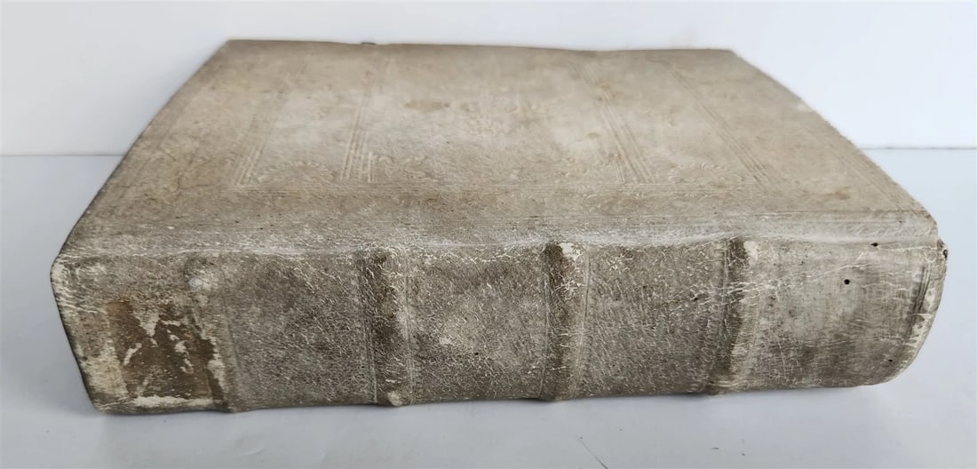 1764 EMBRYOLOGIA OBSTETRICS antique PIGSKIN BINDING w/ CLASPS - 5