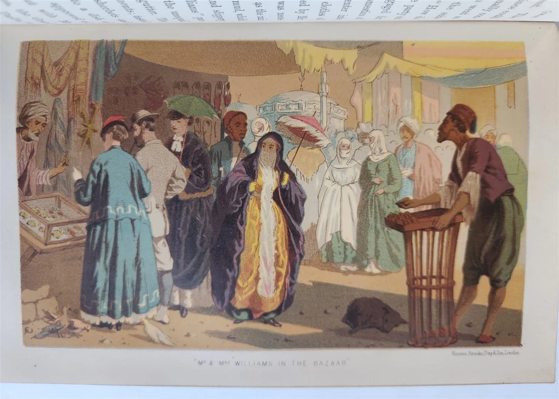 1869 TRAVEL in EGYPT & PALESTINE Prince & Princess of Wales antique ILLUSTRATED - 10