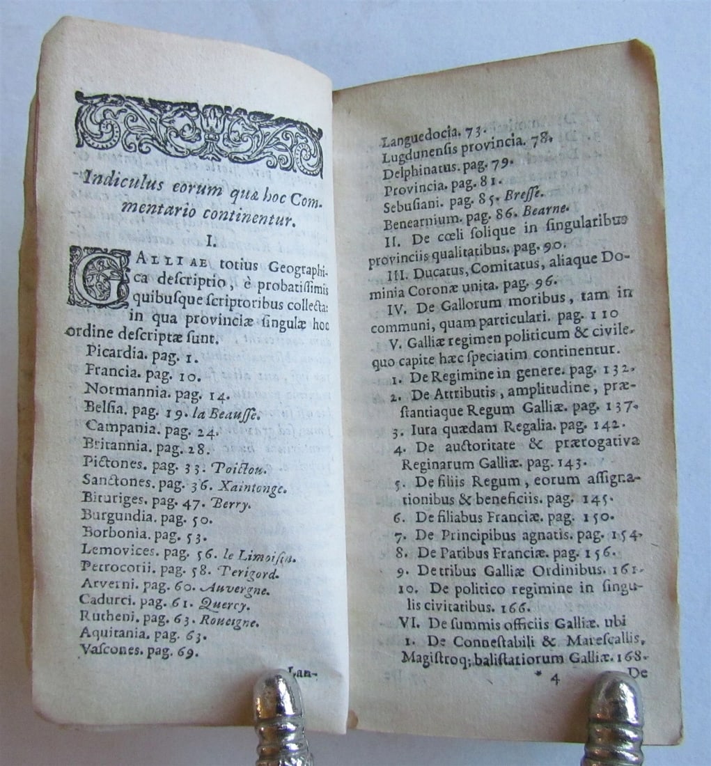 1629 HISTORY OF FRANCE ELZEVIER antique Gallia sive de Francorum Regis Dominiis - 3