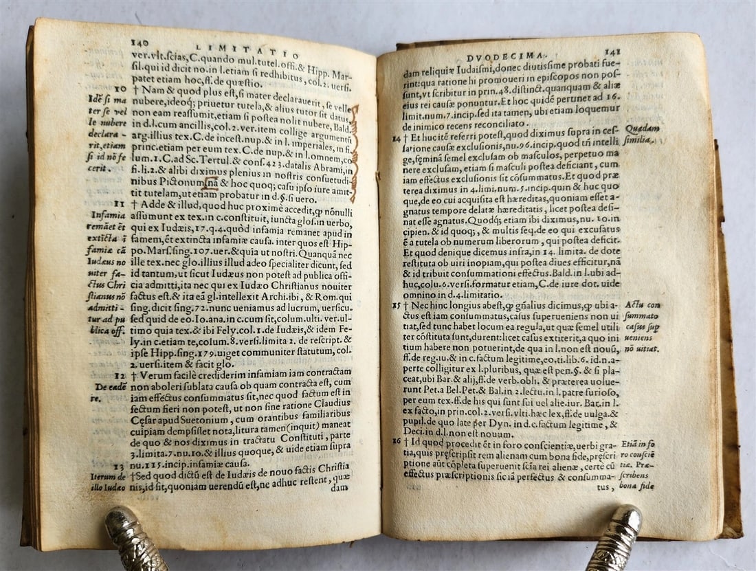 1546 Andre TIRAQUEAU Regii in senatu antique VELLUM BOUND - 6