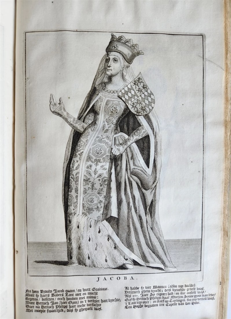 1699 CHRONICLE of COUNTS of HOLLAND antique ILLUSTRATED FOLIO vellum bound - 6