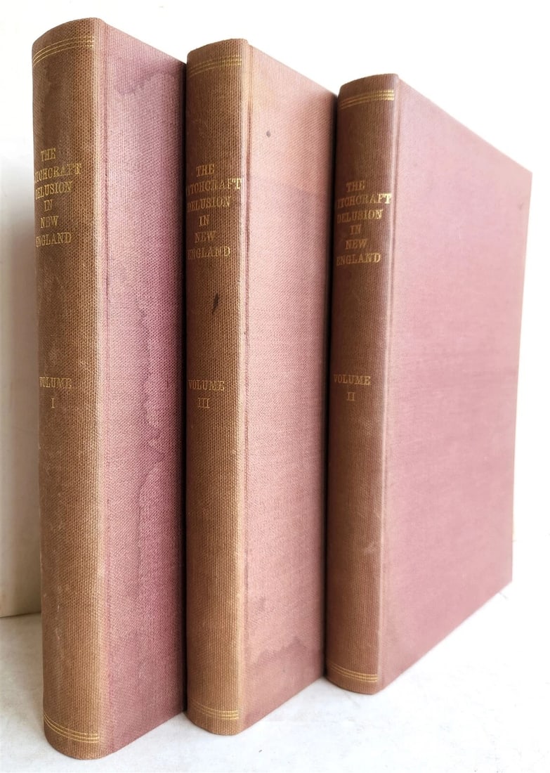 1866 WITCHCRAFT DELUSION New England by S.DRAKE antique 3 VOLUMES LTD EDITION (1 of 16)