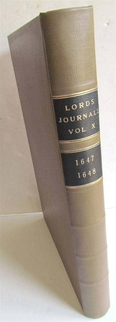 JOURNALS OF THE HOUSE OF LORDS 1647-1648 large folio antique in ENGLISH - 3