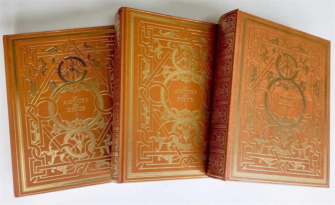 1977 EROTIC THE AMOURS des DIEUX antique 3 volumes ILLUSTRATED (1 of 20)