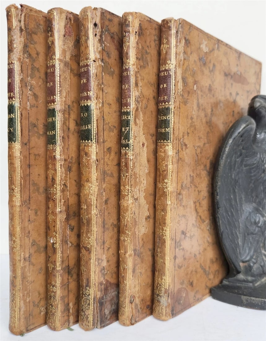 1775 Epreuves du sentiment 5 VOLUMES antique in French ILLUSTRATED (1 of 13)