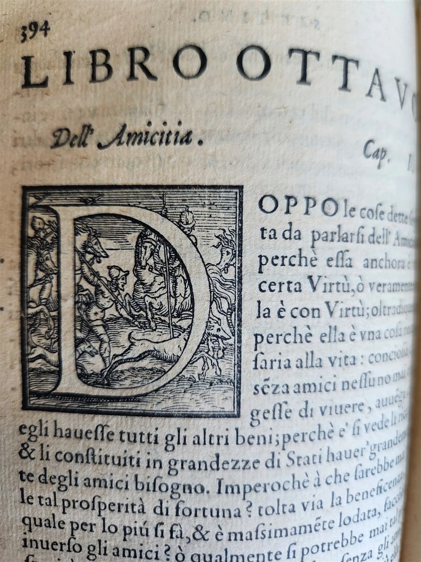 1550 ARISTOTLE L'ethica Tradotta in lingua vulgare antique ILLUSTRATED - 10