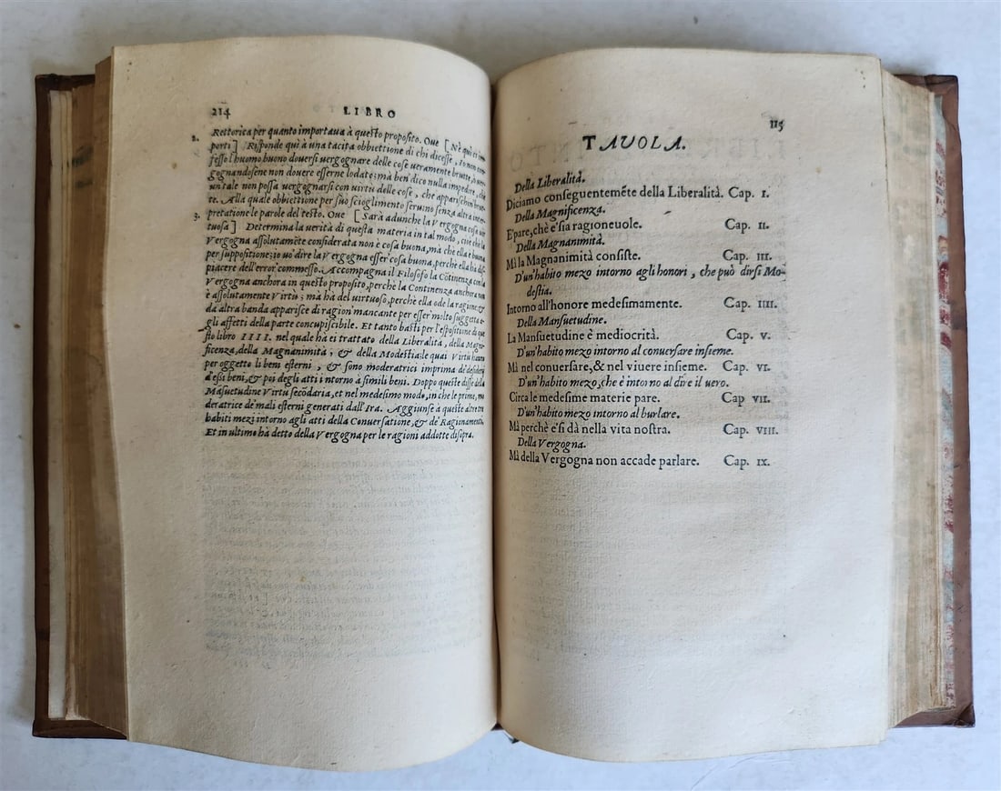 1550 ARISTOTLE L'ethica Tradotta in lingua vulgare antique ILLUSTRATED - 13