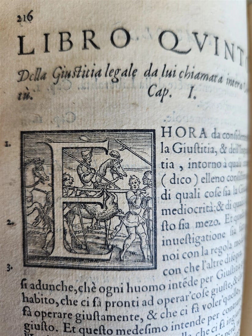 1550 ARISTOTLE L'ethica Tradotta in lingua vulgare antique ILLUSTRATED - 14