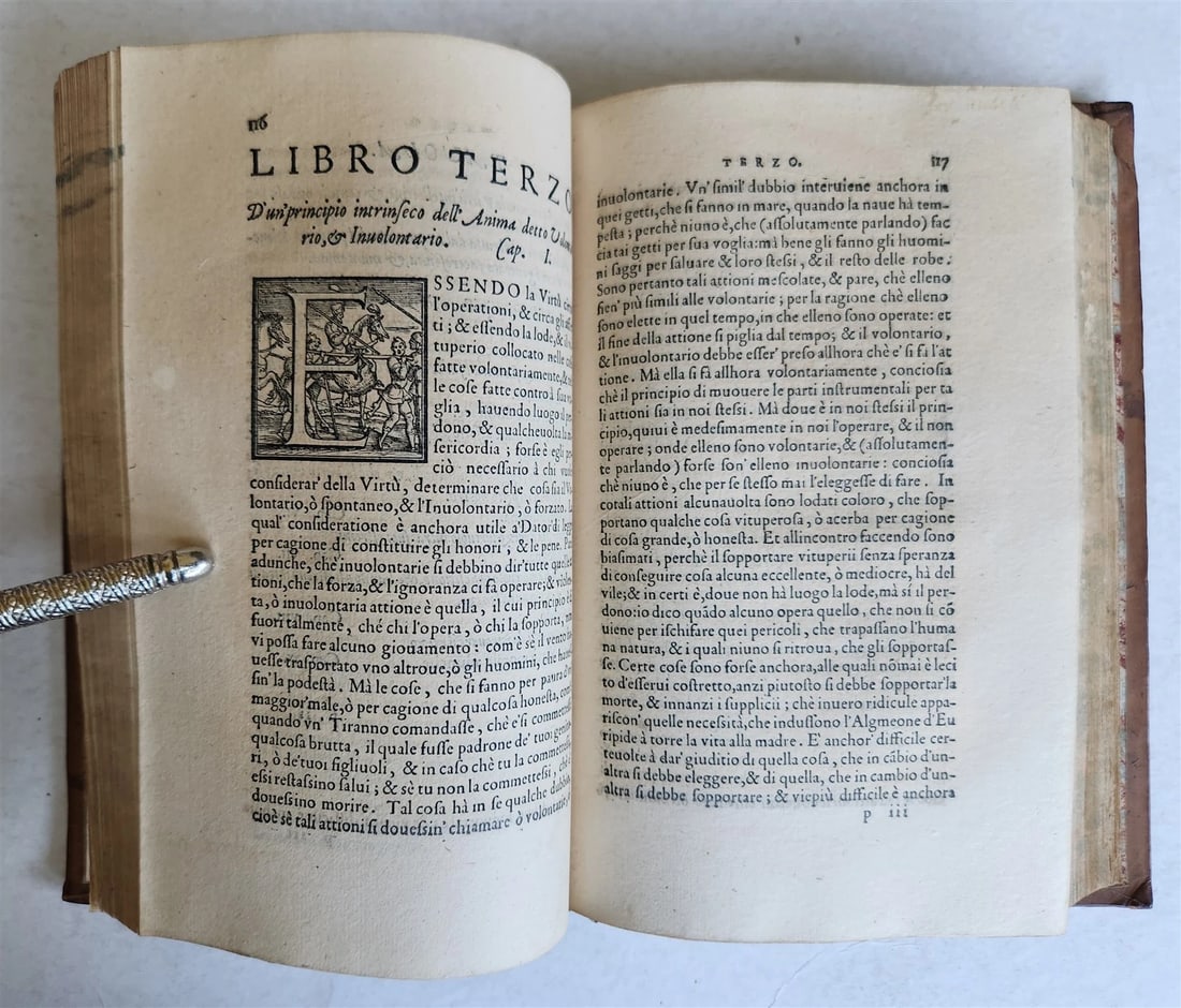 1550 ARISTOTLE L'ethica Tradotta in lingua vulgare antique ILLUSTRATED - 16